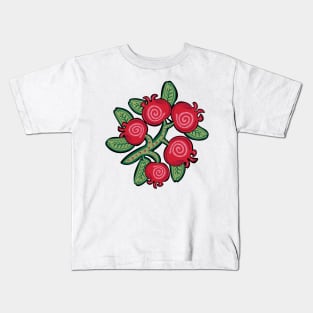 Bearberry indigenous kinnickinnick WAWEZHI CANADA Kids T-Shirt